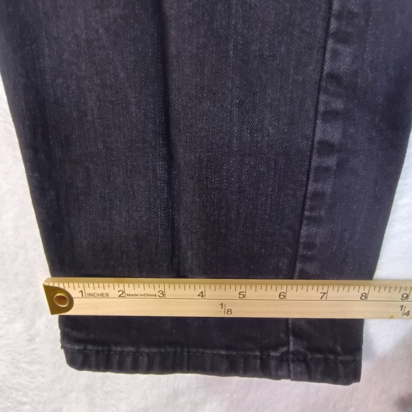 Levis 505 Regular Fit Mens Black Jeans Straight Leg Denim W36 L30 - Picture 9 of 13